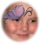 Face Painting Purple Butterfly